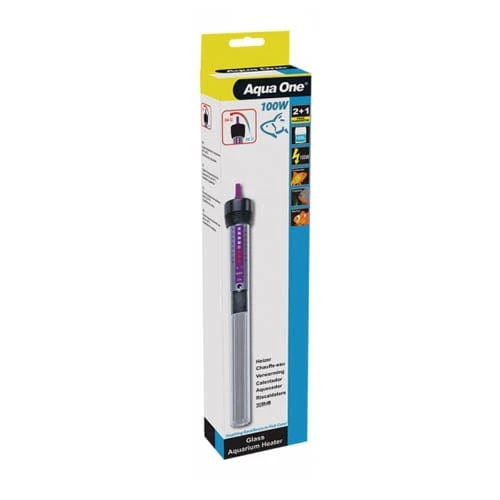 AQUA ONE Glass Heater 100W 24.5cm -11633