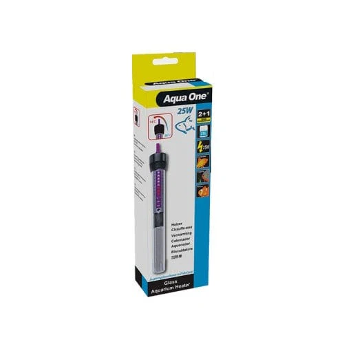 AQUA ONE Glass Heater 25W 18.5cm -11631