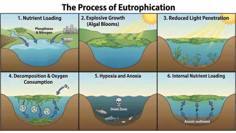 The Step by Step Process of Eutrophication
